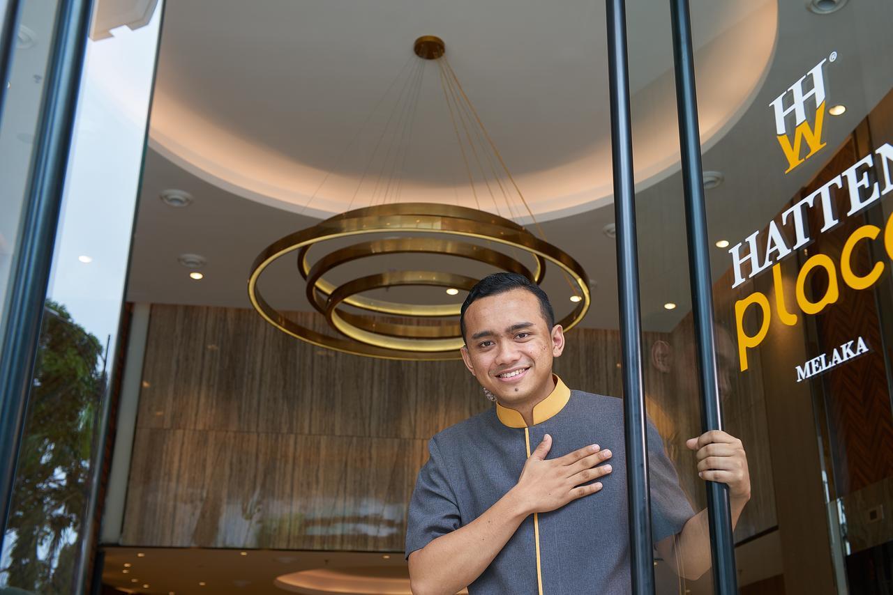 Hatten Place Melaka Ngoại thất bức ảnh A doorman at the entrance of a hotel in Malaysia.